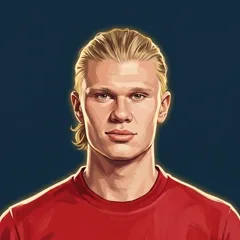 Erling Haaland, illustrated by The ARCHV.