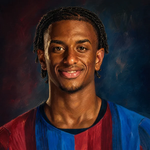 Illustrated ARCHV portrait of footballer Alejandro Balde