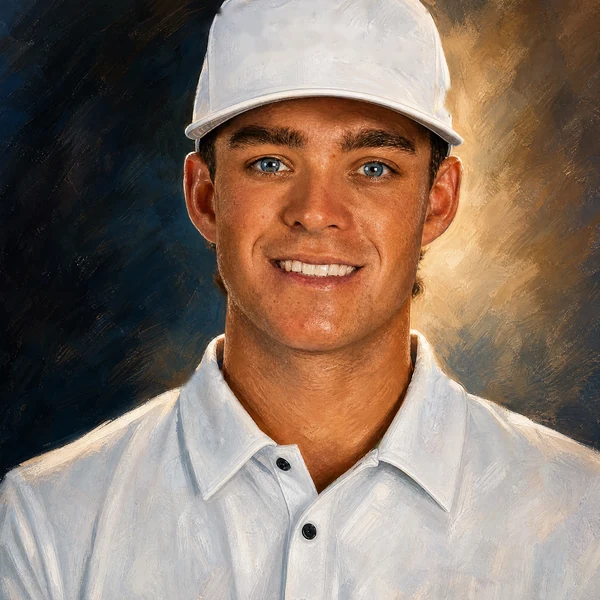 Illustrated ARCHV portrait of golfer Jackson Koivun