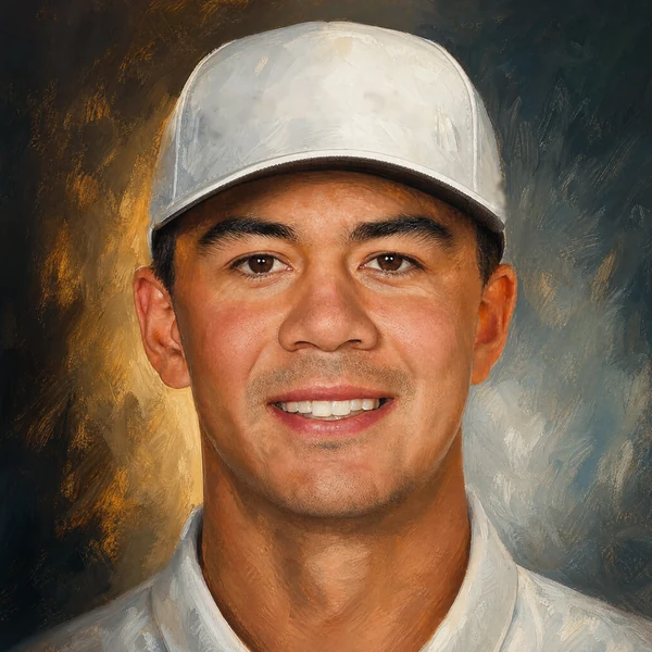 Illustrated ARCHV portrait of golfer Michael Thorbjornsen