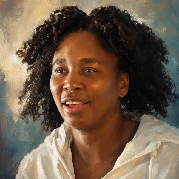 Illustrated ARCHV portrait of tennis player Venus Williams