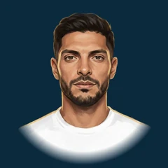 Raúl Jiménez, illustrated by The ARCHV.