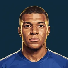 Kylian Mbappe, illustrated by The ARCHV.