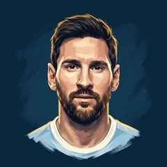 Lionel Messi, illustrated by The ARCHV.