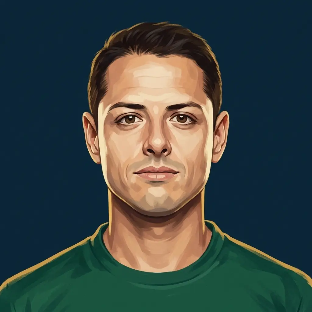 Javier "Chicharito" Hernández, illustrated by The ARCHV.