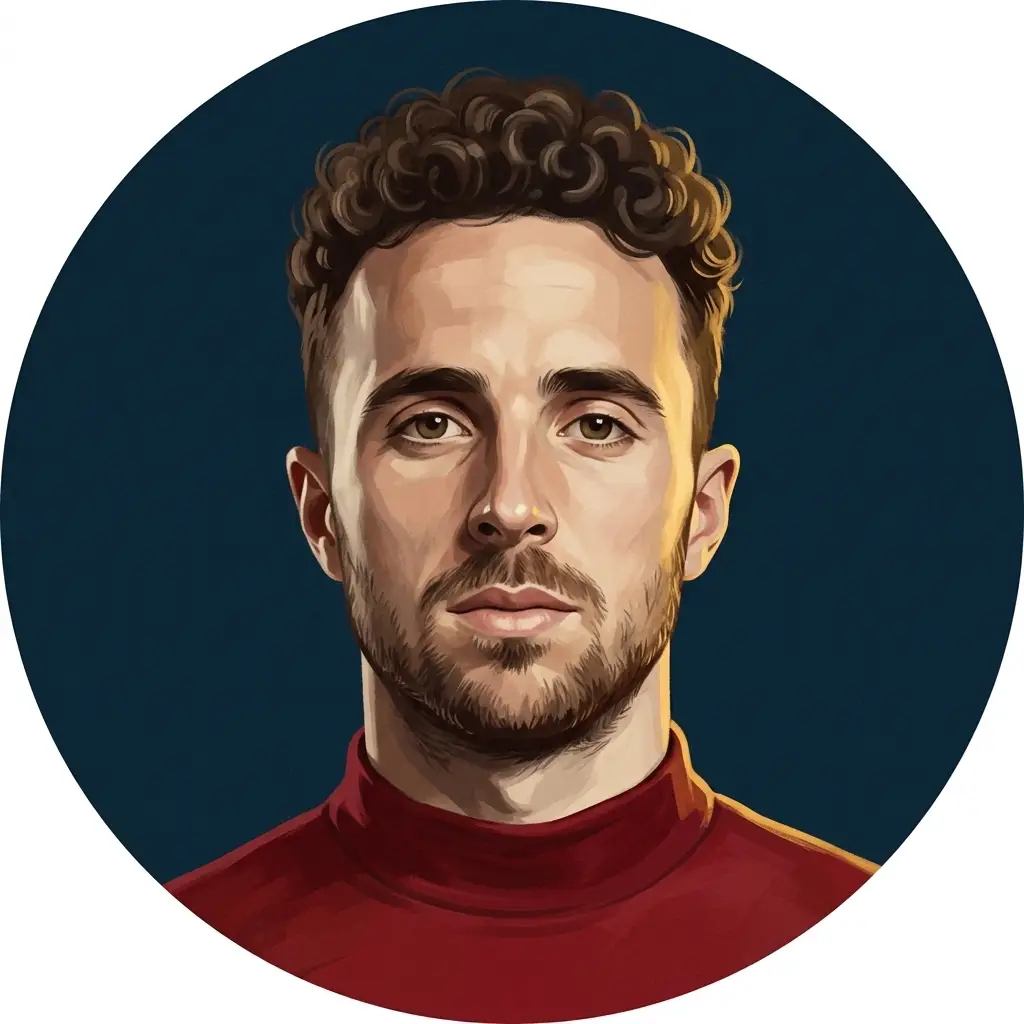 Diogo Jota, illustrated by The ARCHV.