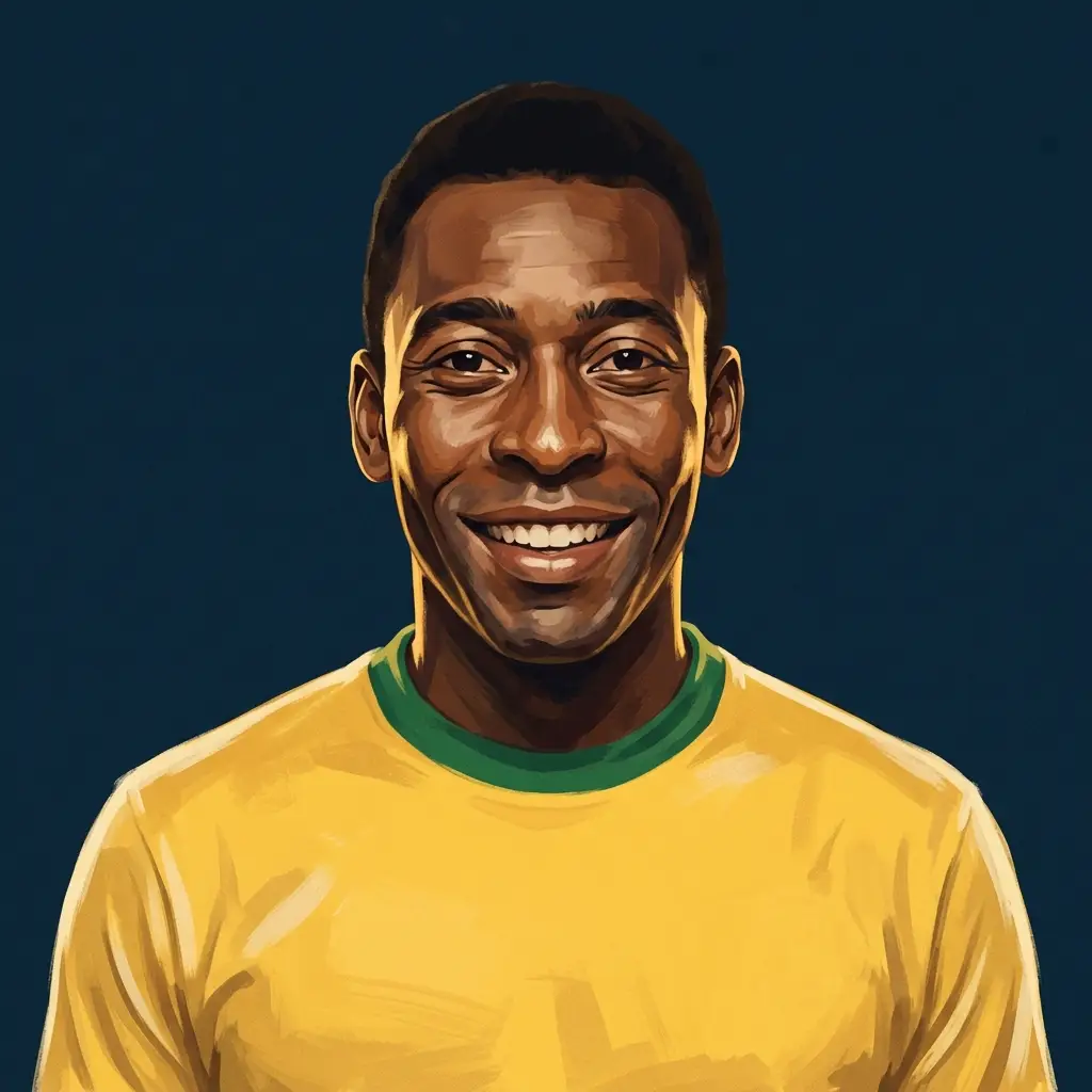 Pelé, illustrated by The ARCHV.