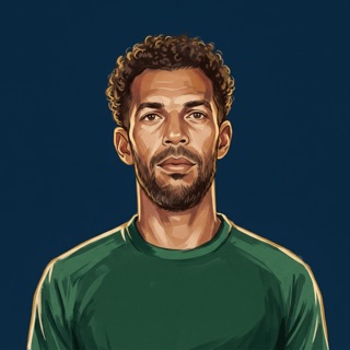 Illustrated ARCHV portrait of the Cape Verde goalkeeper Vozinha