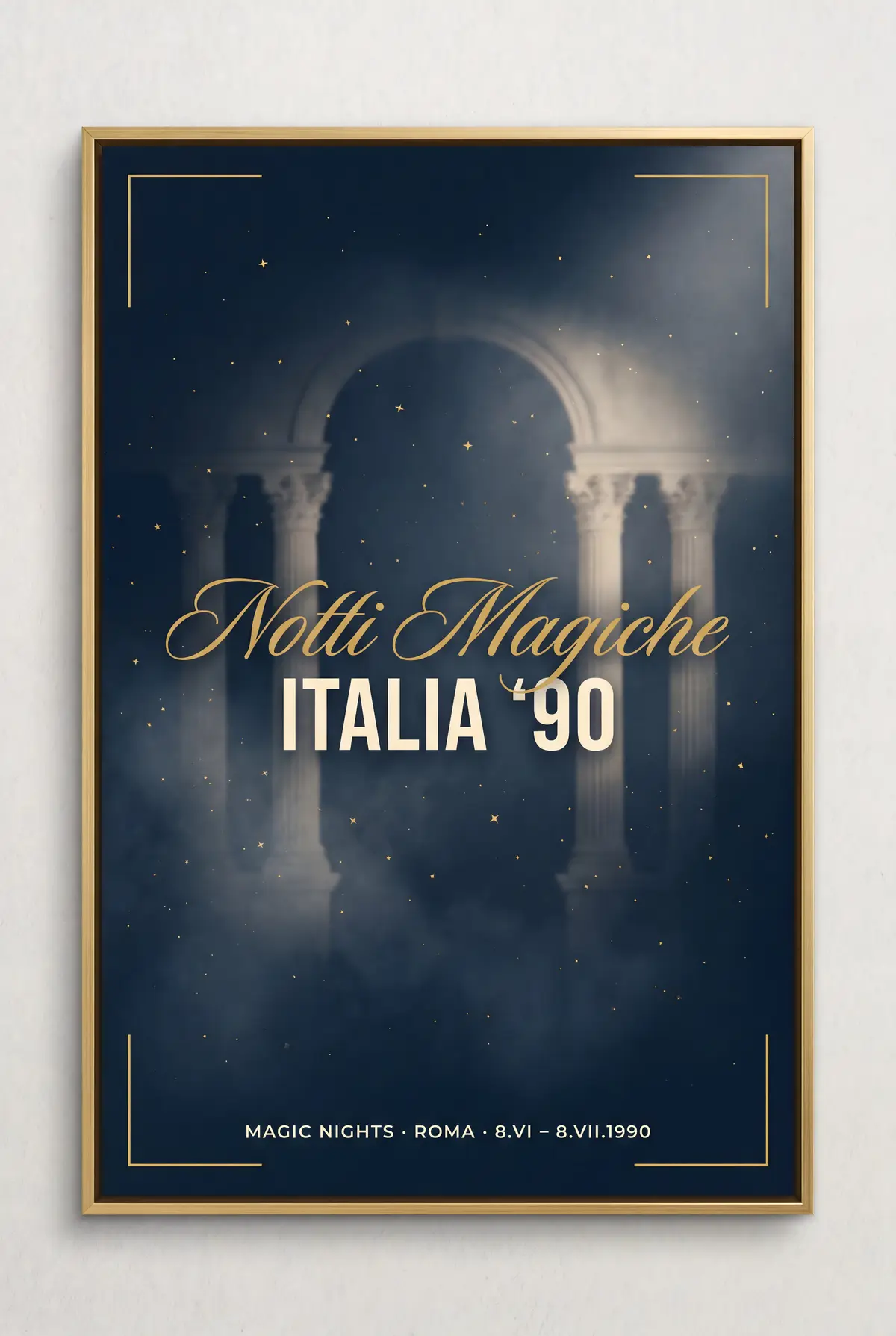 The ARCHV illustrated poster of the 1990 World Cup final in Rome.