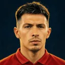Illustrated ARCHV portrait of Manchester United player Lisandro Martinez