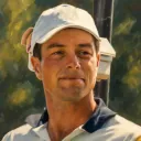 Illustrated ARCHV portrait of golfer Viktor Hovland